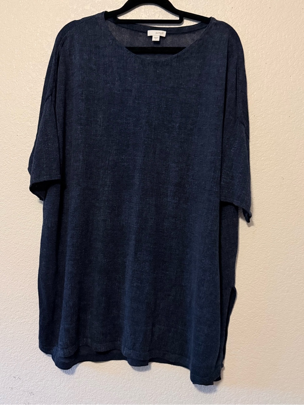Navy Short-Sleeve Relaxed Tee 0243